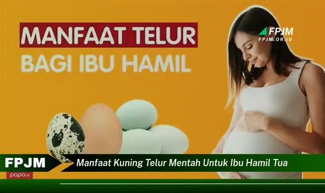 manfaat kuning telur mentah untuk ibu hamil tua