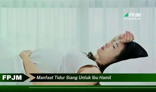 manfaat tidur siang untuk ibu hamil