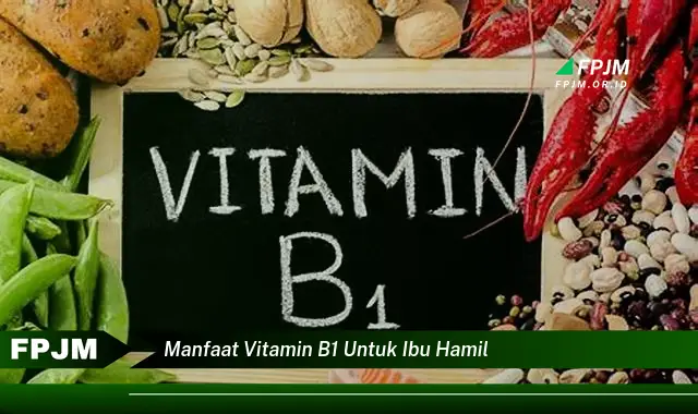 manfaat vitamin b1 untuk ibu hamil