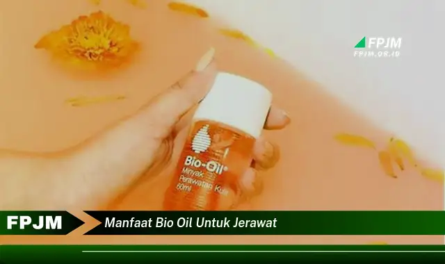 manfaat bio oil untuk jerawat