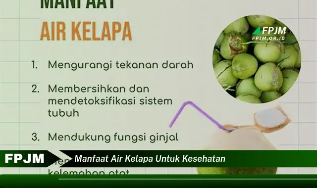 manfaat air kelapa untuk kesehatan