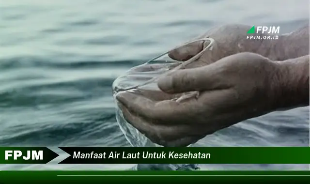 manfaat air laut untuk kesehatan