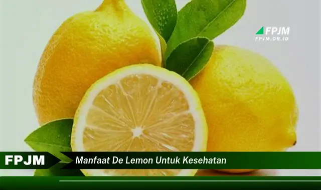 manfaat de lemon untuk kesehatan