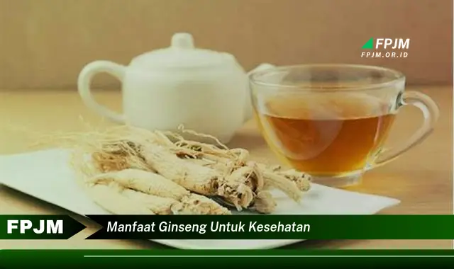 manfaat ginseng untuk kesehatan