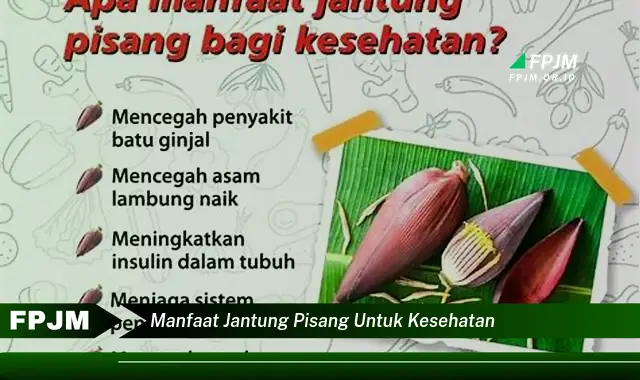 manfaat jantung pisang untuk kesehatan