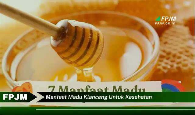 manfaat madu klanceng untuk kesehatan manfaat madu klanceng untuk kesehatan