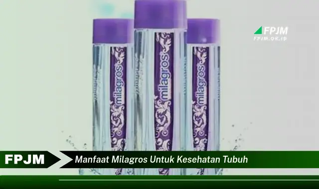 manfaat milagros untuk kesehatan tubuh