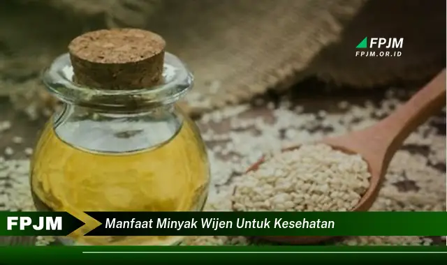 manfaat minyak wijen untuk kesehatan