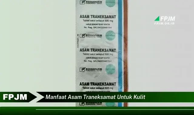 manfaat asam traneksamat untuk kulit