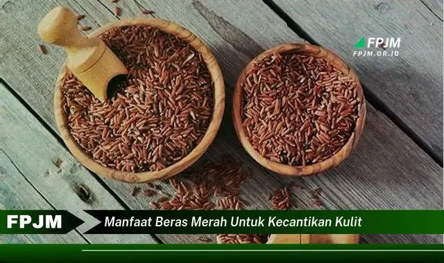 manfaat beras merah untuk kecantikan kulit