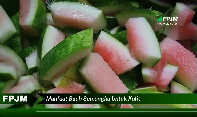 manfaat buah semangka untuk kulit