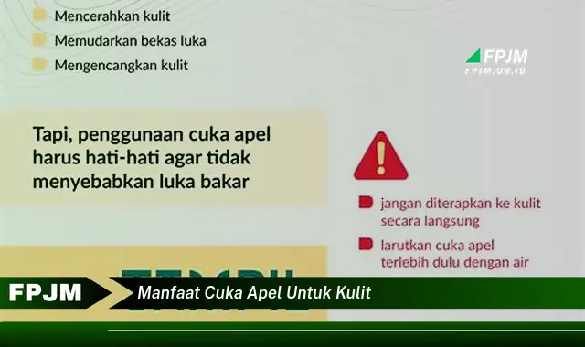 manfaat cuka apel untuk kulit