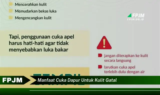 manfaat cuka dapur untuk kulit gatal