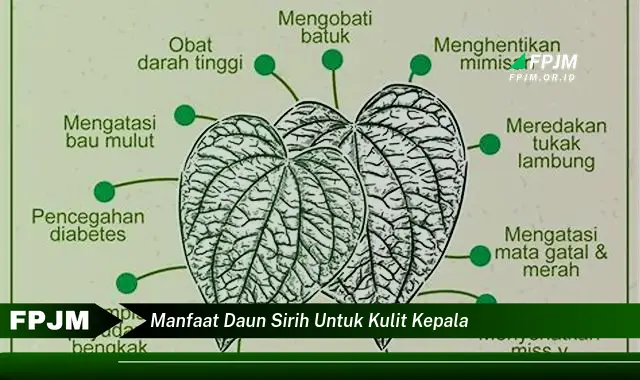 manfaat daun sirih untuk kulit kepala