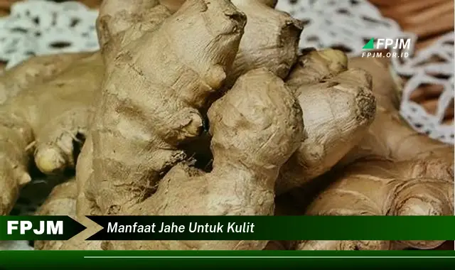 manfaat jahe untuk kulit