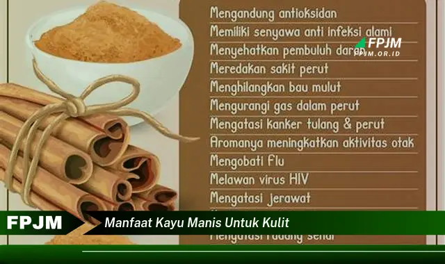 manfaat kayu manis untuk kulit