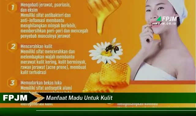 manfaat madu untuk kulit