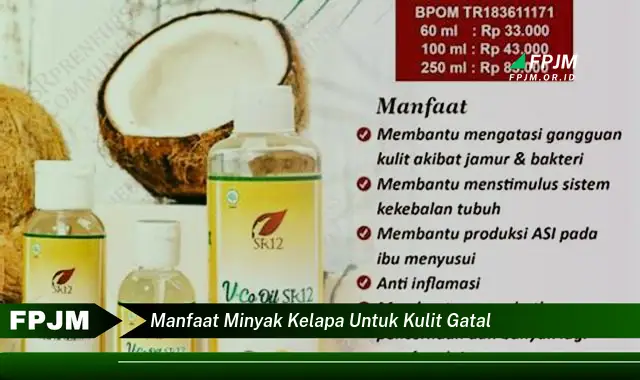 manfaat minyak kelapa untuk kulit gatal