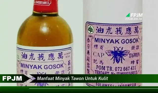 manfaat minyak tawon untuk kulit