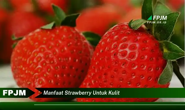 manfaat strawberry untuk kulit