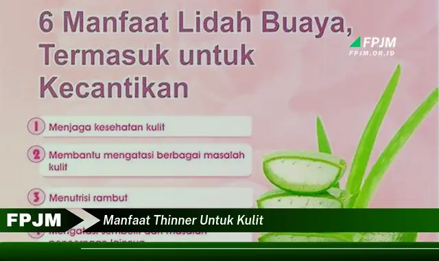 manfaat thinner untuk kulit