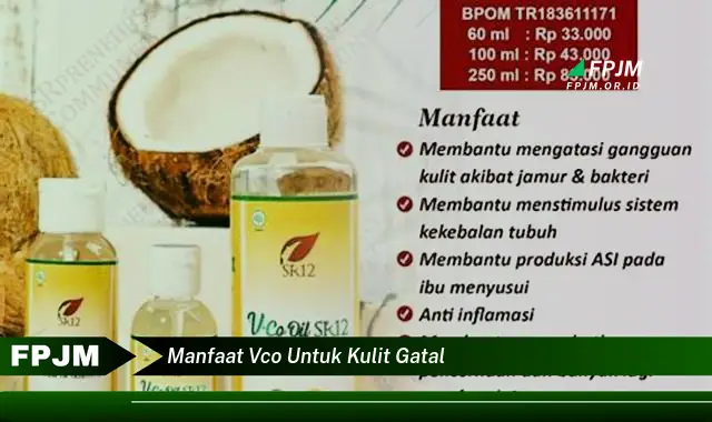 manfaat vco untuk kulit gatal