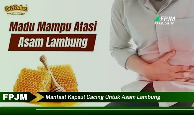 manfaat kapsul cacing untuk asam lambung