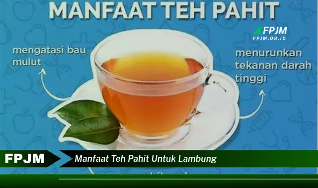 manfaat teh pahit untuk lambung