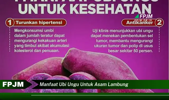 manfaat ubi ungu untuk asam lambung