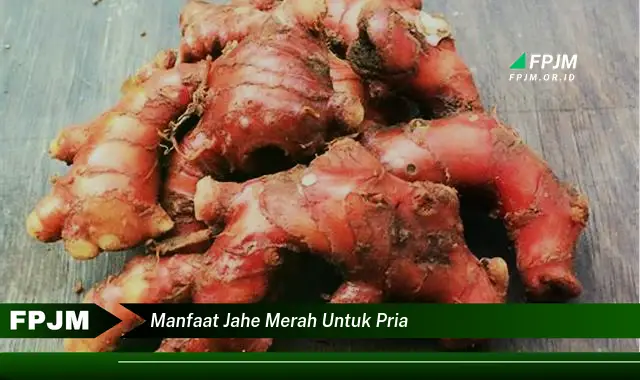 manfaat jahe merah untuk pria