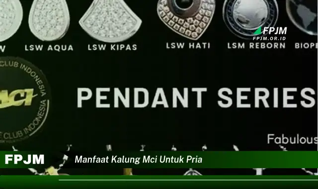 manfaat kalung mci untuk pria