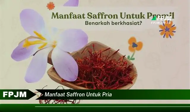 manfaat saffron untuk pria