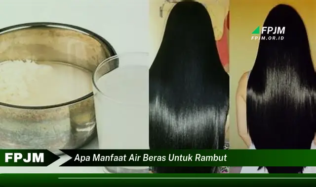 apa manfaat air beras untuk rambut