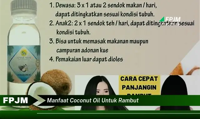 manfaat coconut oil untuk rambut