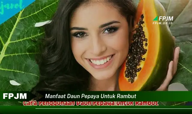 manfaat daun pepaya untuk rambut