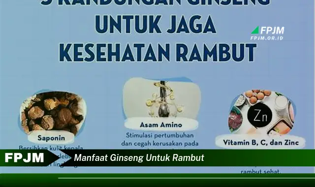 manfaat ginseng untuk rambut