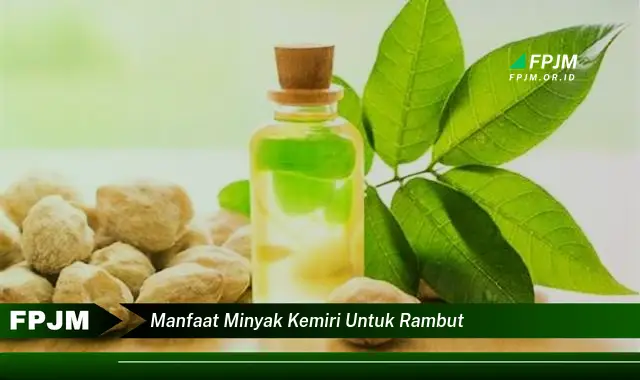 manfaat minyak kemiri untuk rambut