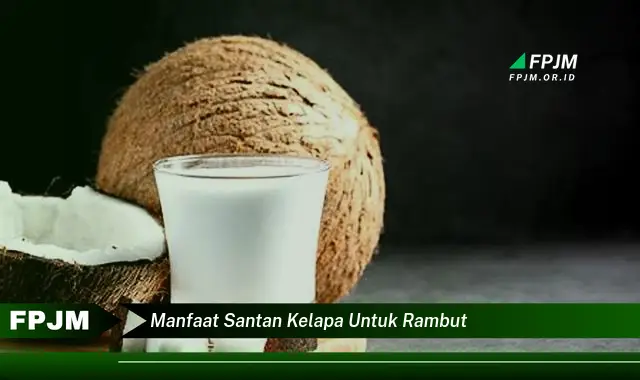 manfaat santan kelapa untuk rambut