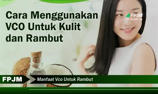 manfaat vco untuk rambut