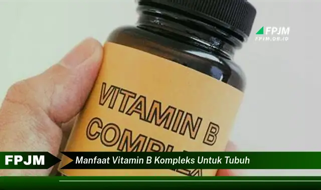 manfaat vitamin b kompleks untuk tubuh manfaat vitamin b kompleks untuk tubuh