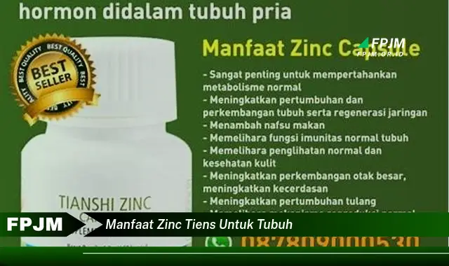 manfaat zinc tiens untuk tubuh