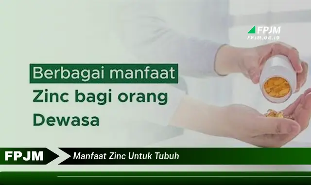 manfaat zinc untuk tubuh manfaat zinc untuk tubuh