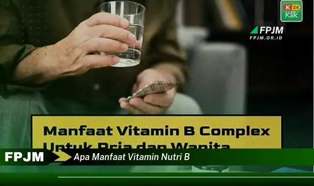 apa manfaat vitamin nutri b