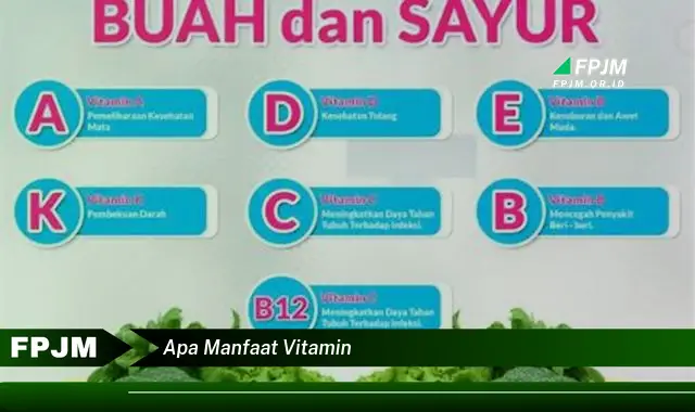 apa manfaat vitamin