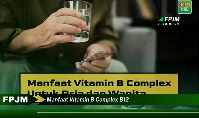 manfaat vitamin b complex b12