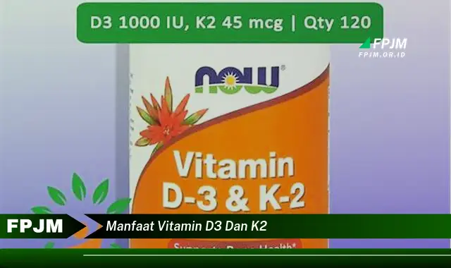 manfaat vitamin d3 dan k2