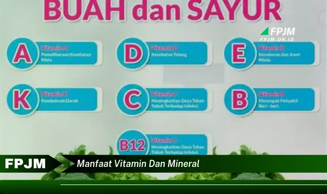 manfaat vitamin dan mineral