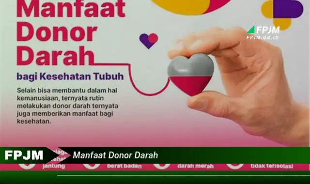 manfaat donor darah