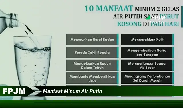 manfaat minum air putih